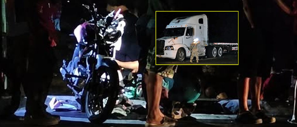 Madre y su hijo fueron atropellados por una rastra en carretera Panamericana