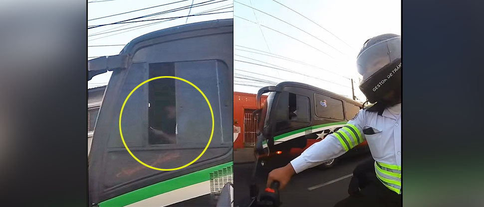 Multan a busero por ir más pendiente del celular que del volante de la unidad
