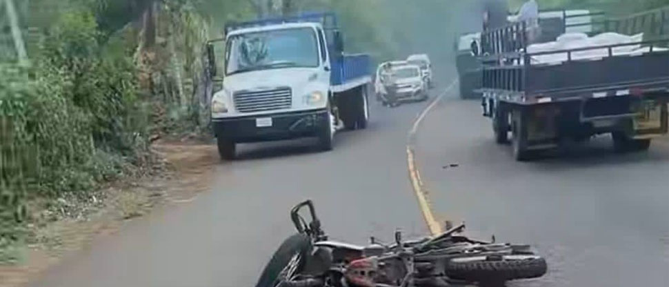 Un motociclista falleció en un aparatoso accidente de tránsito en Tecapán, Usulután