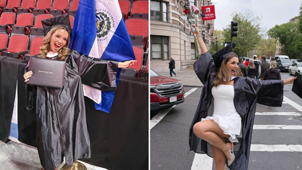 Cantante salvadoreña, Analu celebra su graduación del Berklee College of Music