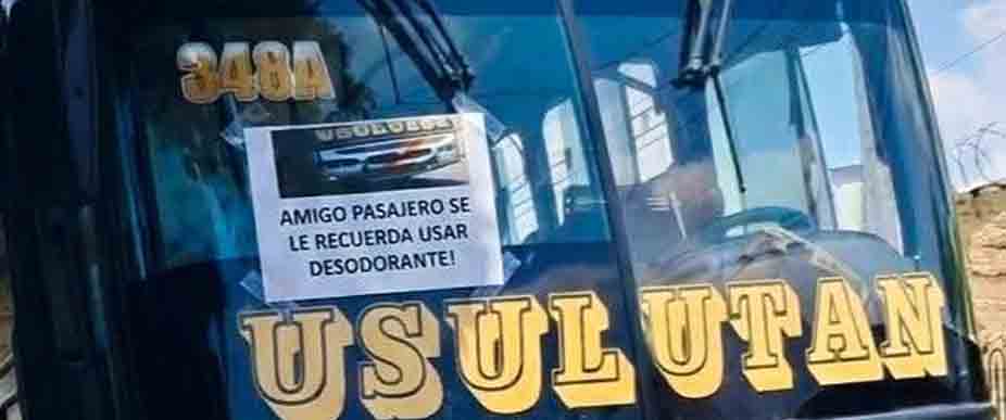 Busero de la ruta 348 A lanza «aviso parroquial» para sus pasajeros