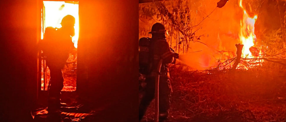 Bomberos sofocaron incendio en vivienda de San Miguel