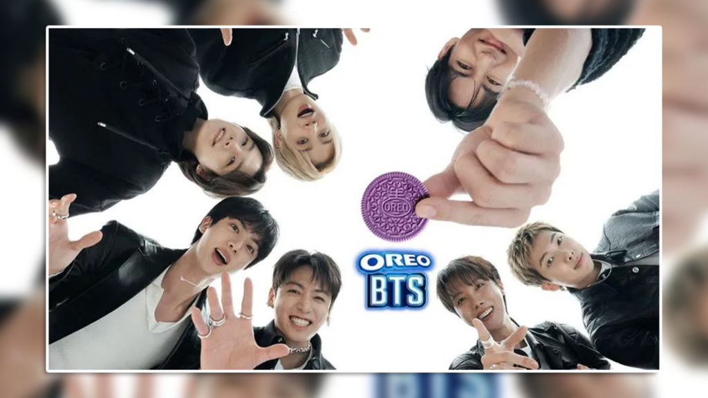 BTS en sociedad con OREO, la marca de galletas estadounidense
