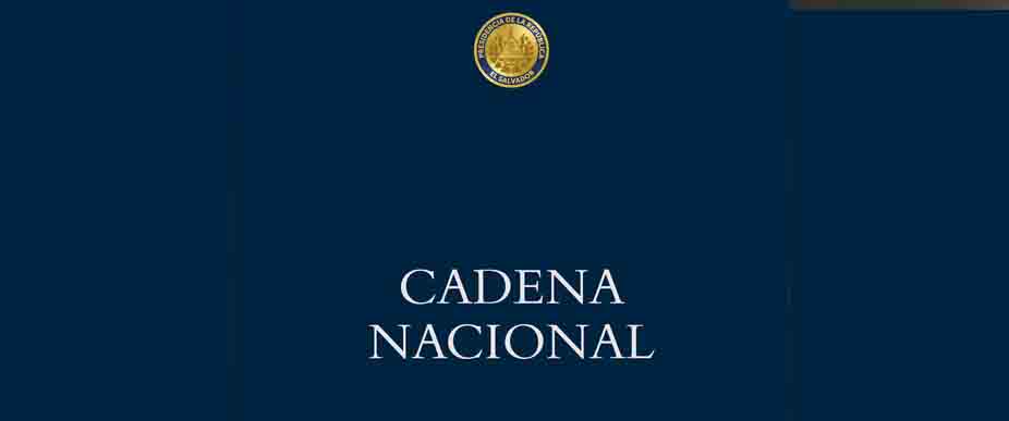 Anuncian Cadena Nacional para este domingo
