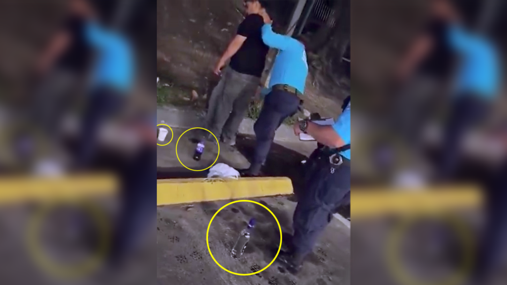 Les caen con multa a sujetos que se embriagaban en el parqueo de una gasolinera