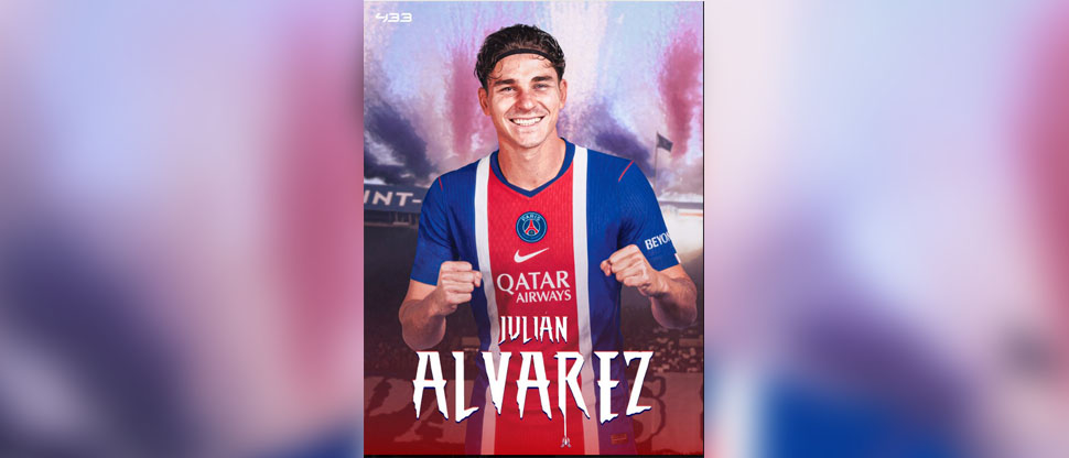 PSG quiere hacerse de los servicios de Julián Álvarez