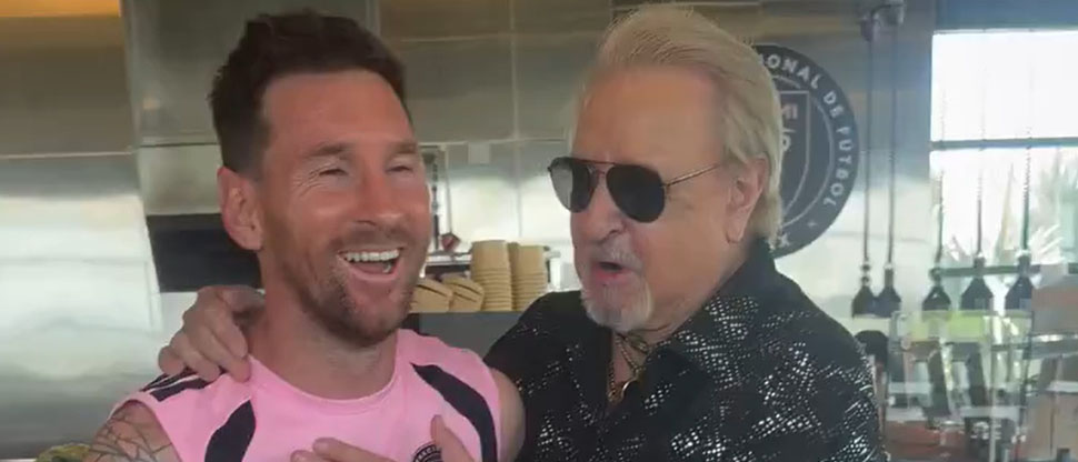 Carlos Villagrán de El Chavo cumplió su sueño de conocer a Lionel Messi