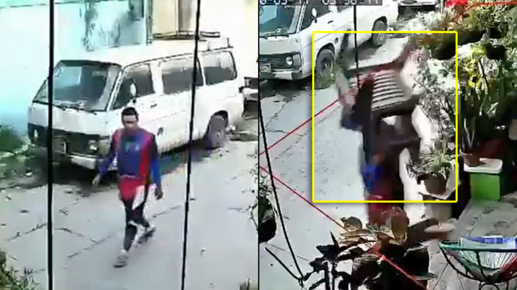 Denuncian a sujeto que fue visto hurtando sillas de una casa en Soyapango