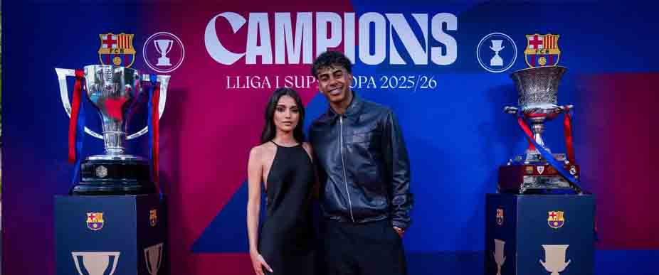 Lamine Yamal aparece junto a su nueva novia, Inés García