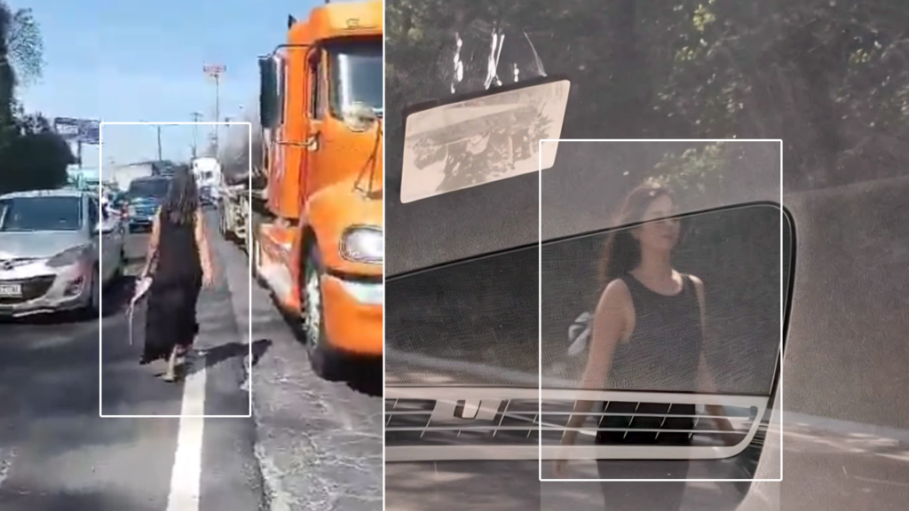 Guatemala: mujer causa revuelo tras caminar entre los carriles de la carretera Panamericana