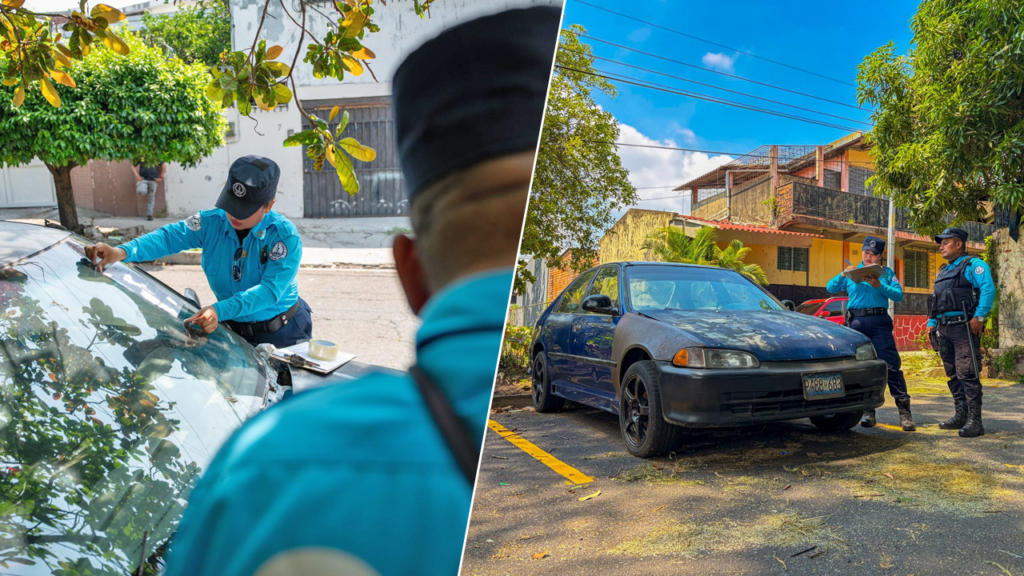 Notifican a dueños de vehículos abandonados en las calles de San Salvador
