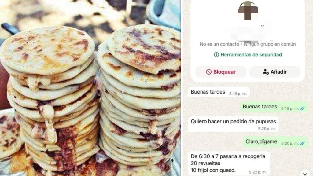 Inescrupulosos hacen un pedido grande de pupusas y no llegan a traerlas en La Paz