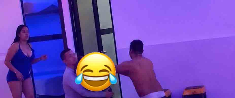 No que a dormir ibas: mujer descubre que su pareja se fue a night club y se arma el show