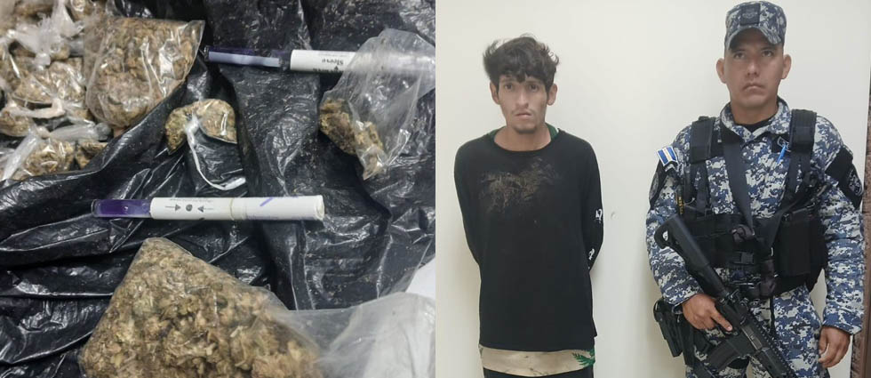 Capturan a MS que seguía haciendo de las suyas en Olocuilta: tenía droga lista para distribuir