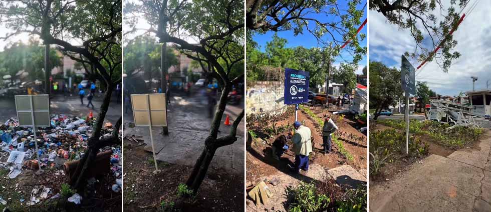 El antes y después de un botadero ilegal en San Salvador tras intervención de la alcaldía