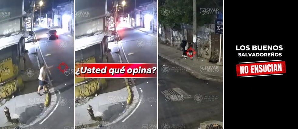 Captan a más personas inescrupulosas tirando basura en una zona donde se advierte no hacerlo