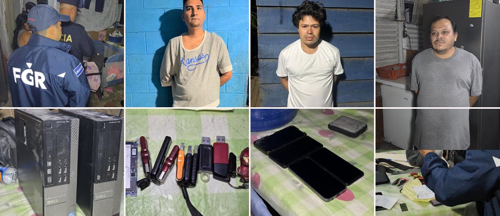 FGR y PNC desarticulan estructura dedicada al hurto y venta ilegal de internet