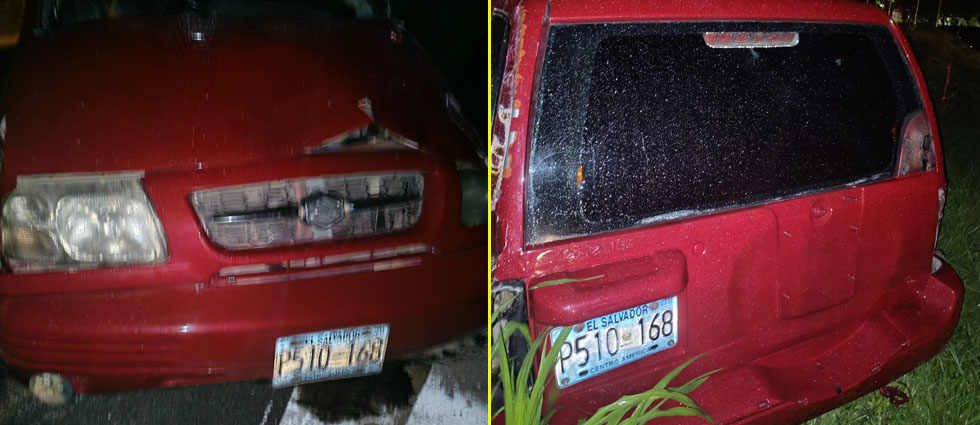 PNC halla vehículo utilizado por responsables de balacera en Guazapa