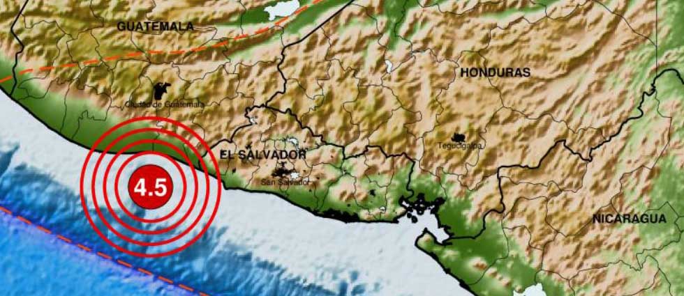 Sismo con epicentro en Guatemala sacude parte de El Salvador a las 3:00 de la madrugada de hoy