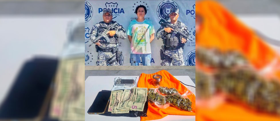 Capturan a sujeto tras sorprenderlo con droga y dinero sin justificar en Soyapango