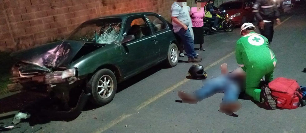 Hombre sufre múltiples lesiones tras fuerte choque en San Martín
