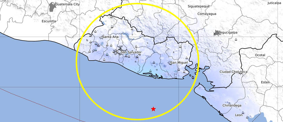 Sismo de 4.1 grados de magnitud sacude gran parte de El Salvador esta mañana de jueves