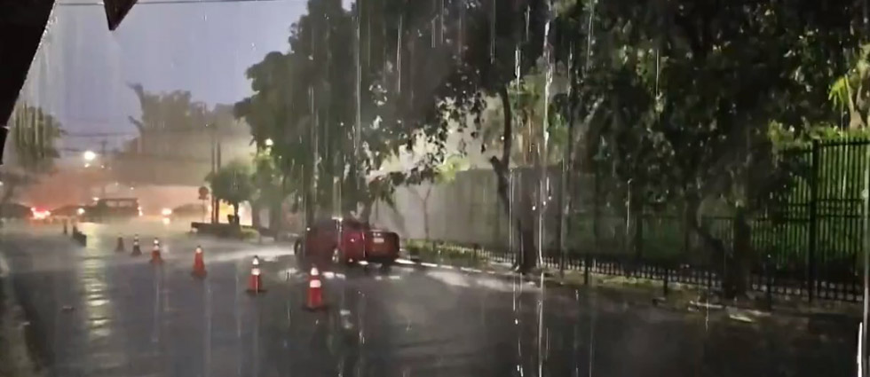 Reportan lluvias de fuerte intensidad en diferentes zonas del departamento de San Salvador