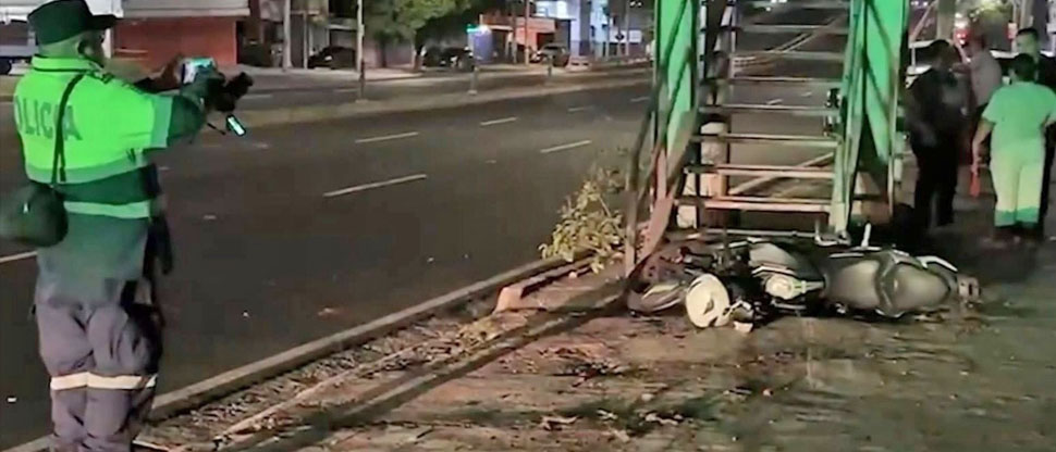 Peatón pierde la vida al ser atropellado por motociclista en bulevar Los Próceres