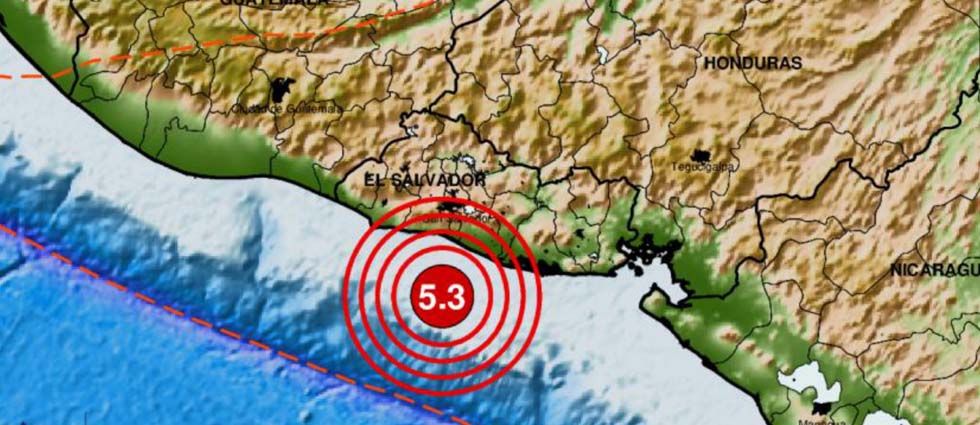 ¡Fuerte sismo de 5.3 grados sacude a todo El Salvador esta mañana de viernes!