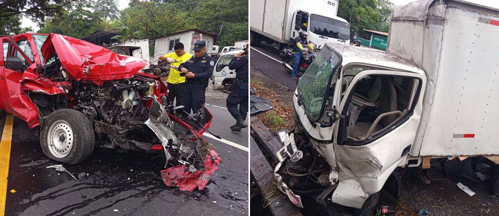 Automovilista resulta lesionado tras fortísimo choque sobre la carretera Panamericana