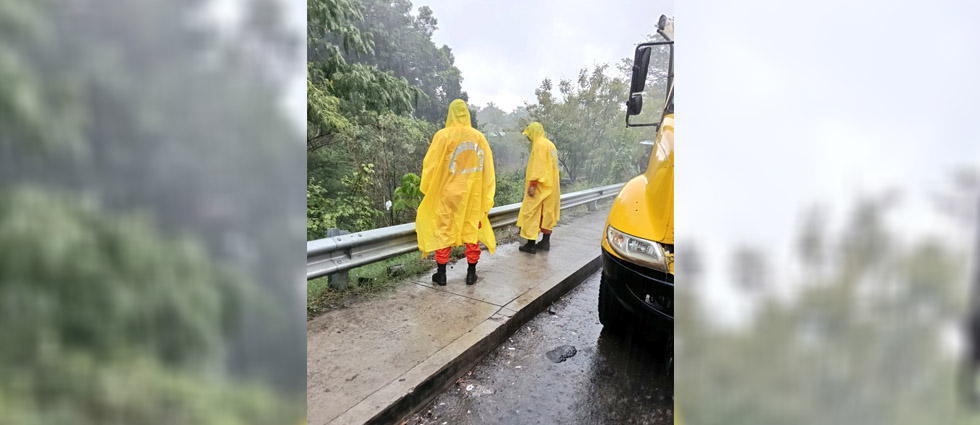 Autoridades despliegan inspecciones y monitoreos ante la alerta naranja por lluvias en El Salvador