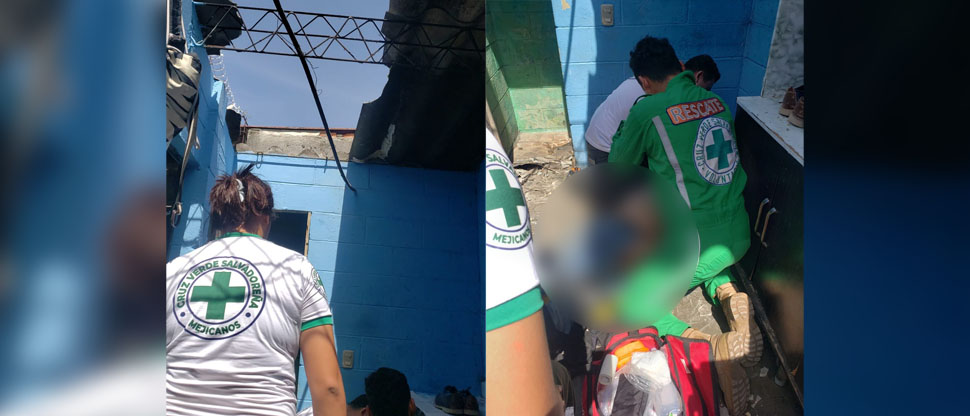 Auxilian a hombre que cayó desde el techo de una vivienda en Mejicanos