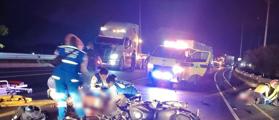 Accidente entre dos motociclistas deja un fallecido en Opico