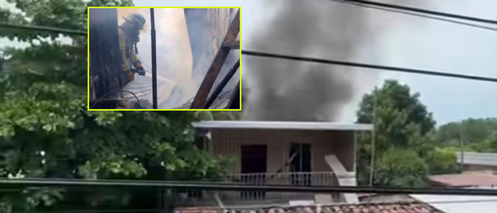 Familia vive momentos de tensión tras incendiarse su vivienda en Usulután