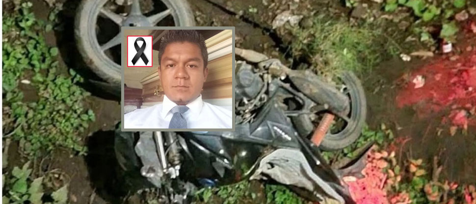 Identifican a motociclista que falleció en al accidentarse en Usulután