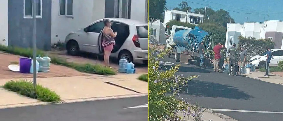 Habitantes de Ciudad Marcella consideran que pipas de agua afectan la imagen de la residencial