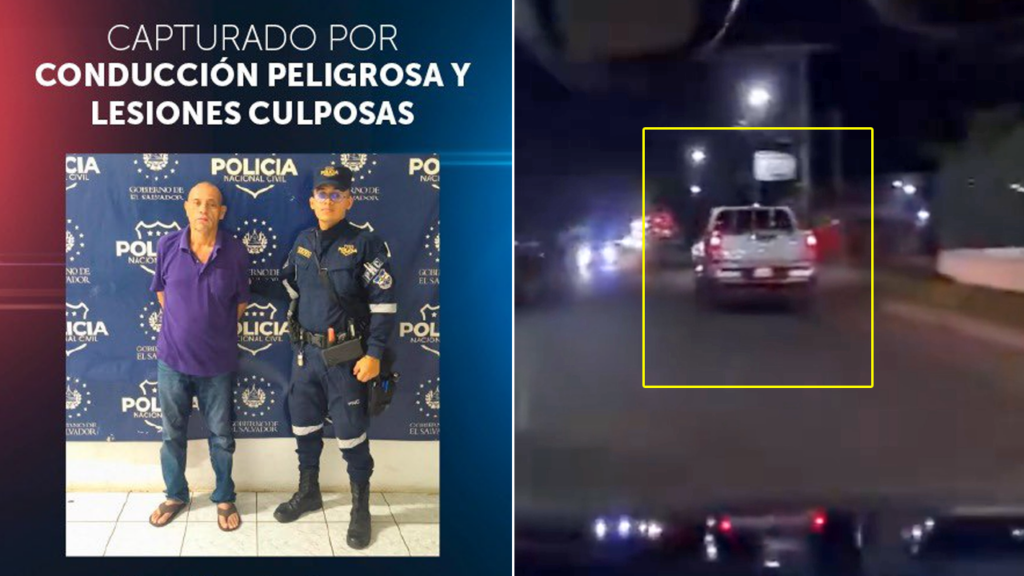 Efectividad policial permite la captura de un sujeto que atropelló a un joven en San Miguel