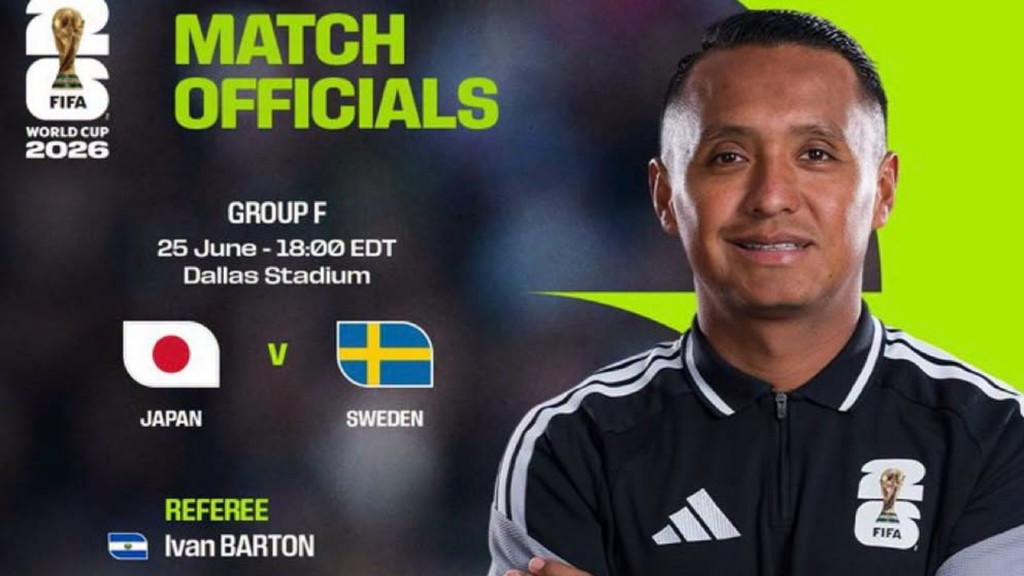 Es hoy: Iván Barton pitará su segundo partido en esta Copa del Mundo 2026