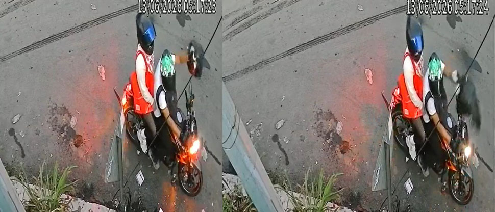Captan a motociclista arrojando basura en lugar prohibido en Lourdes