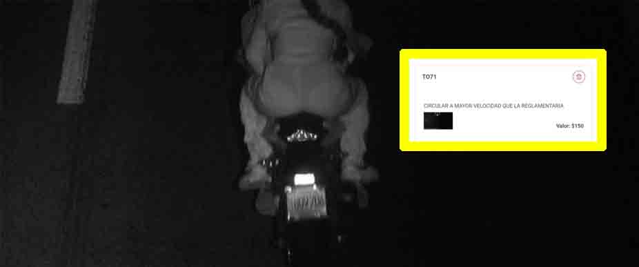 Volando en Comalapa: captan a biker y su pareja manejando a 160 km/h