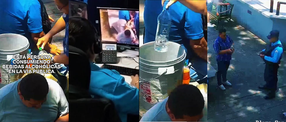 Multan a persona por estar bebiendo en espacios públicos en el centro de San Salvador