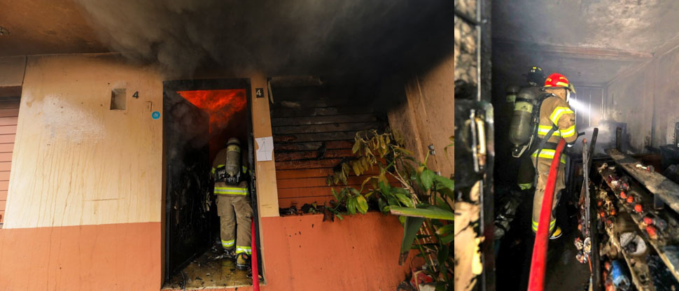 Bomberos continúa removiendo escombros tras incendio en mejicanos