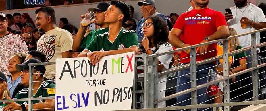 Viralizan a salvadoreño que fue a apoyar a México para la Copa Mundial 2026