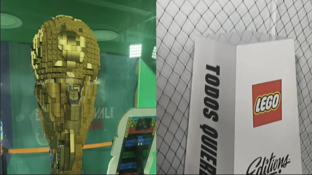 Roban copa mundial hecha con piezas de Lego en el FIFA Fan Festival de Guadalajara