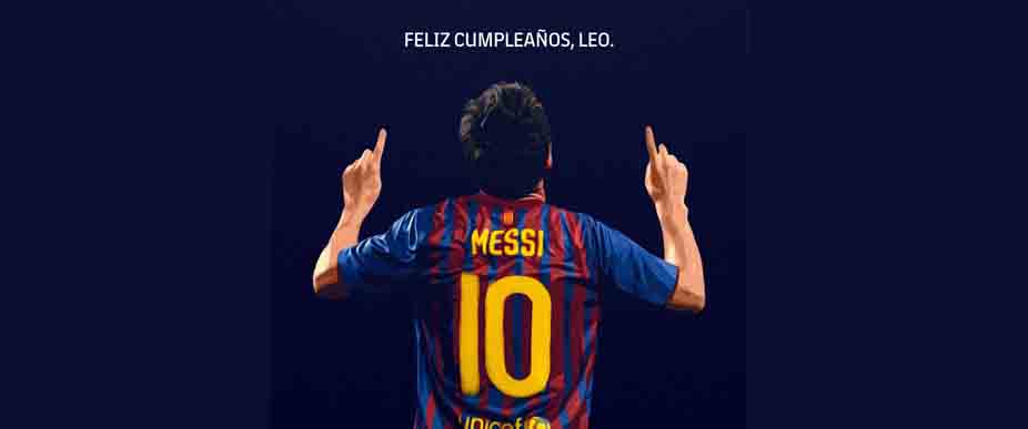 El Barcelona de Laporta felicita a Messi por su cumpleaños