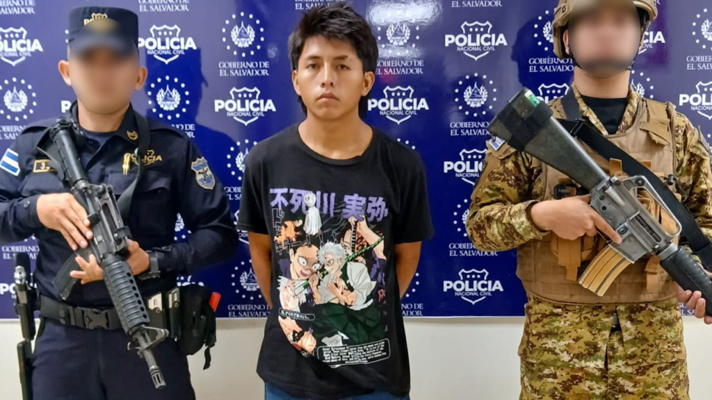 Cae alias “el Trompo”, sujeto vinculado a la MS-13 en Olocuilta