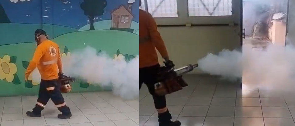 Realizan jornada de fumigación para evitar criaderos de zancudos