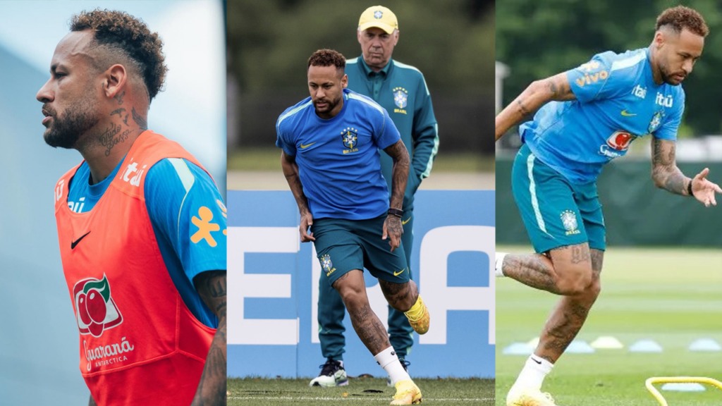 Neymar listo; completó el entrenamiento con la selección y está convocado contra Escocia