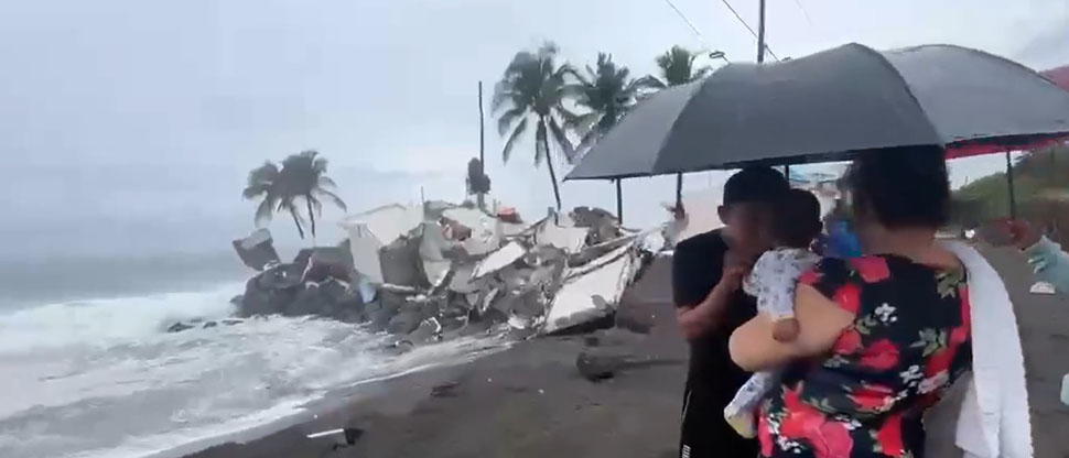 Guatemala: reportan viviendas dañadas en la costa debido a la Tormenta Cristina