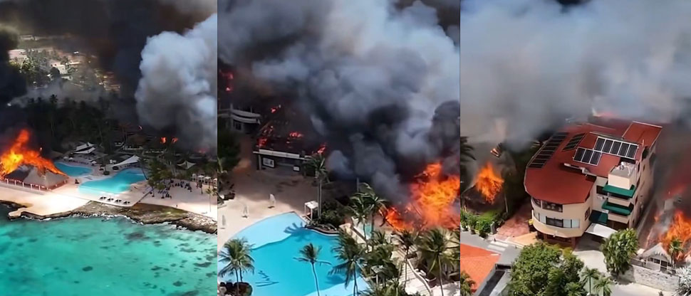 República Dominicana: voraz incendio en resort de lujo deja una turista fallecida